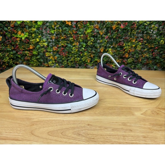 Converse Chuck Taylor All Star Shoreline Slip On Shoes Purple Black Women 5.5 - Picture 4 of 9